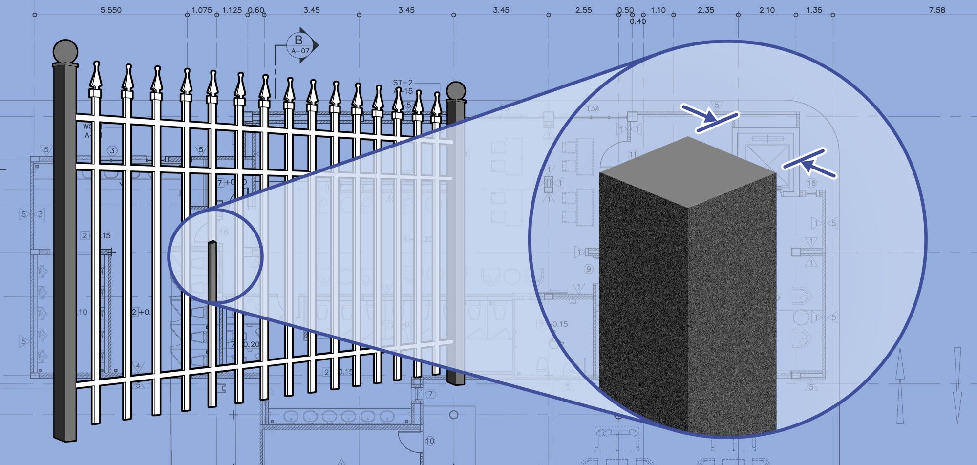 Westchester County ornamental Steel fencing