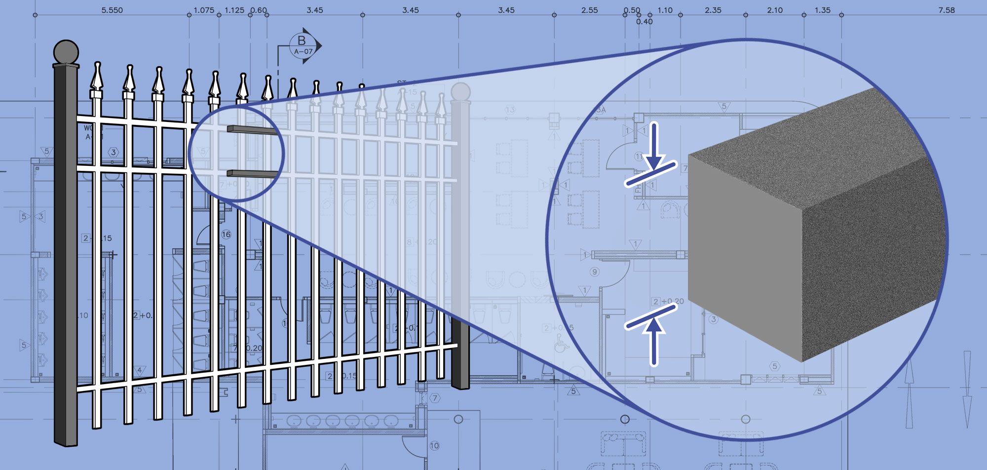 Westchester County ornamental Steel fencing