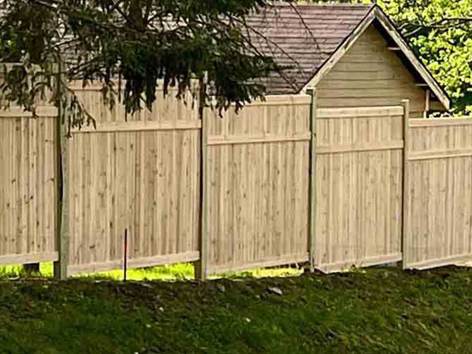 Wood fence options in the Yorktown, New York area.